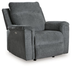 Barnsana Gravel Power Reclining Sofa, Loveseat and Recliner - Ornate Home