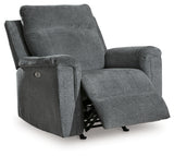 Barnsana Gravel Power Reclining Sofa, Loveseat and Recliner - Ornate Home