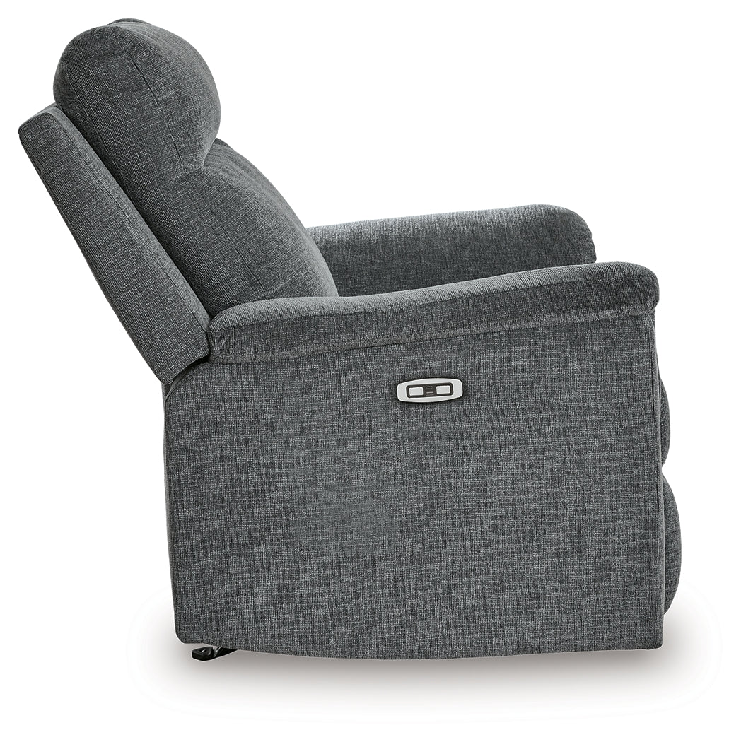 Barnsana Gravel Power Reclining Sofa, Loveseat and Recliner - Ornate Home