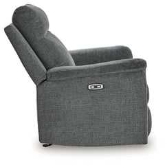 Barnsana Gravel Power Reclining Sofa, Loveseat and Recliner - Ornate Home