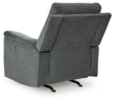 Barnsana Gravel Power Reclining Sofa, Loveseat and Recliner - Ornate Home