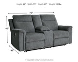 Barnsana Gravel Power Reclining Sofa, Loveseat and Recliner - Ornate Home