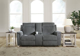 Barnsana Gravel Power Reclining Sofa, Loveseat and Recliner - Ornate Home