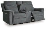 Barnsana Gravel Power Reclining Sofa and Loveseat - Ornate Home