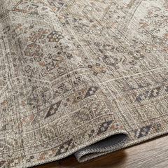 Barny Beige Flat Pile Washable Rug - Ornate Home