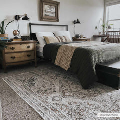 Barny Beige Flat Pile Washable Rug - Ornate Home