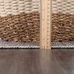 Barny Beige Flat Pile Washable Rug - Ornate Home