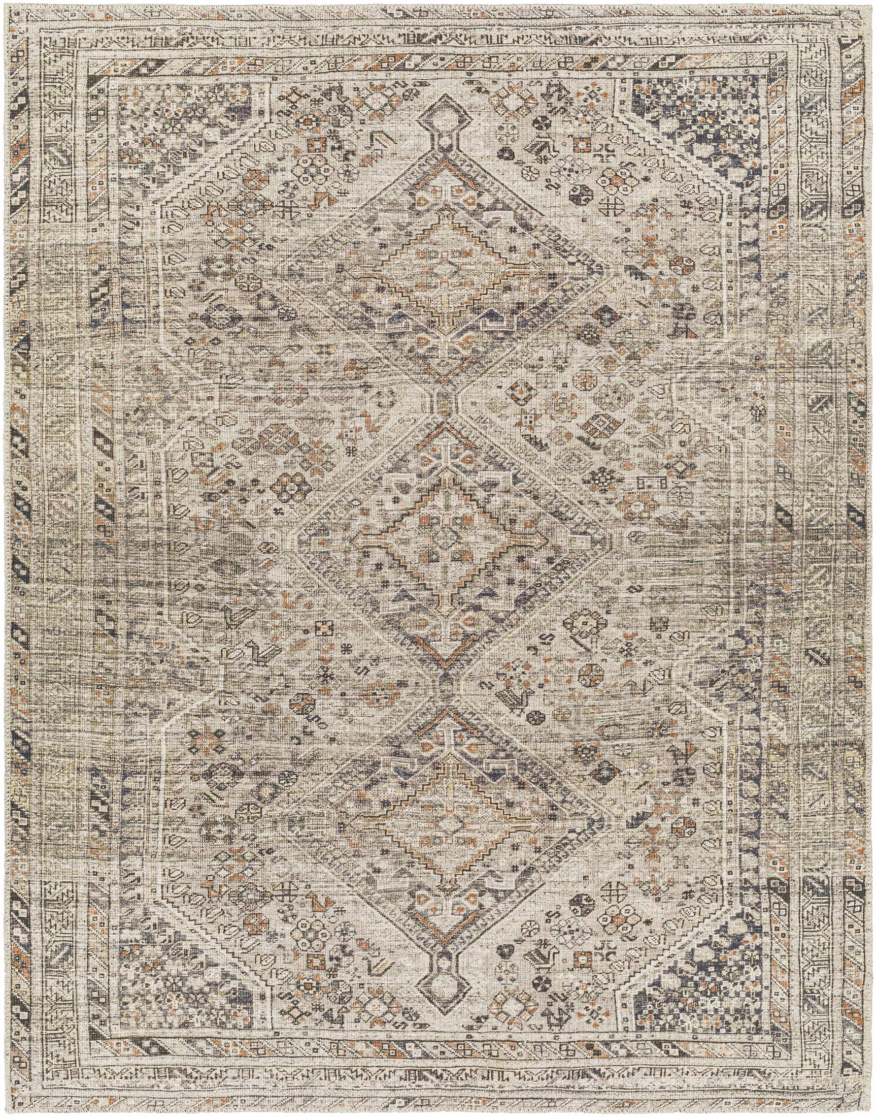 Barny Beige Washable Area Rug - Ornate Home