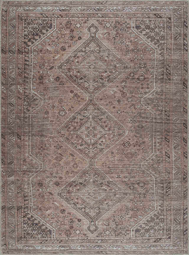 Barny Brown Flat Pile Washable Rug - Clearance - Ornate Home