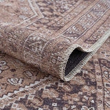 Barny Brown Flat Pile Washable Rug - Clearance - Ornate Home