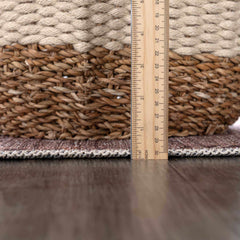 Barny Brown Flat Pile Washable Rug - Clearance - Ornate Home