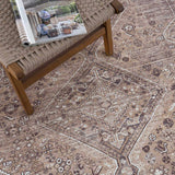 Barny Brown Flat Pile Washable Rug - Clearance - Ornate Home