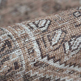 Barny Brown Flat Pile Washable Rug - Clearance - Ornate Home