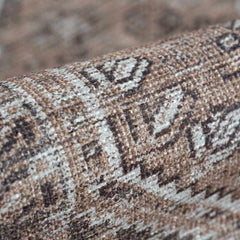 Barny Brown Flat Pile Washable Rug - Clearance - Ornate Home
