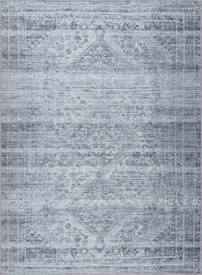Barny Gray Blue Washable Rug - Clearance - Ornate Home