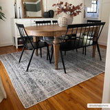 Barny Gray Blue Washable Rug - Clearance - Ornate Home