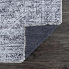 Barny Gray Blue Washable Rug - Clearance - Ornate Home