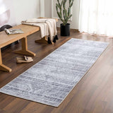 Barny Gray Blue Washable Rug - Clearance - Ornate Home
