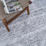 Barny Gray Blue Washable Rug - Clearance - Ornate Home