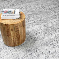 Barny Gray Blue Washable Rug - Clearance - Ornate Home