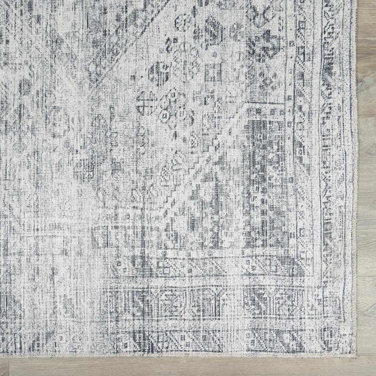 Barny Gray Blue Washable Rug - Clearance - Ornate Home