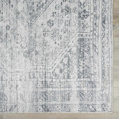 Barny Gray Blue Washable Rug - Clearance - Ornate Home