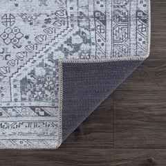 Barny Gray Denim Washable Rug - Clearance - Ornate Home