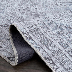 Barny Gray Denim Washable Rug - Clearance - Ornate Home