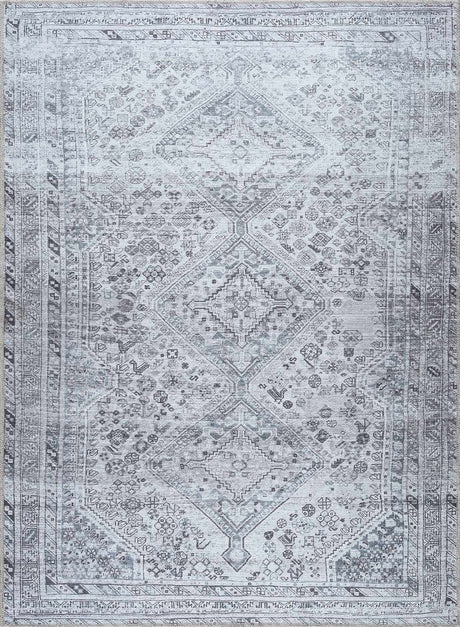 Barny Gray Washable Area Rug - Ornate Home