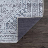 Barny Gray Washable Area Rug - Ornate Home