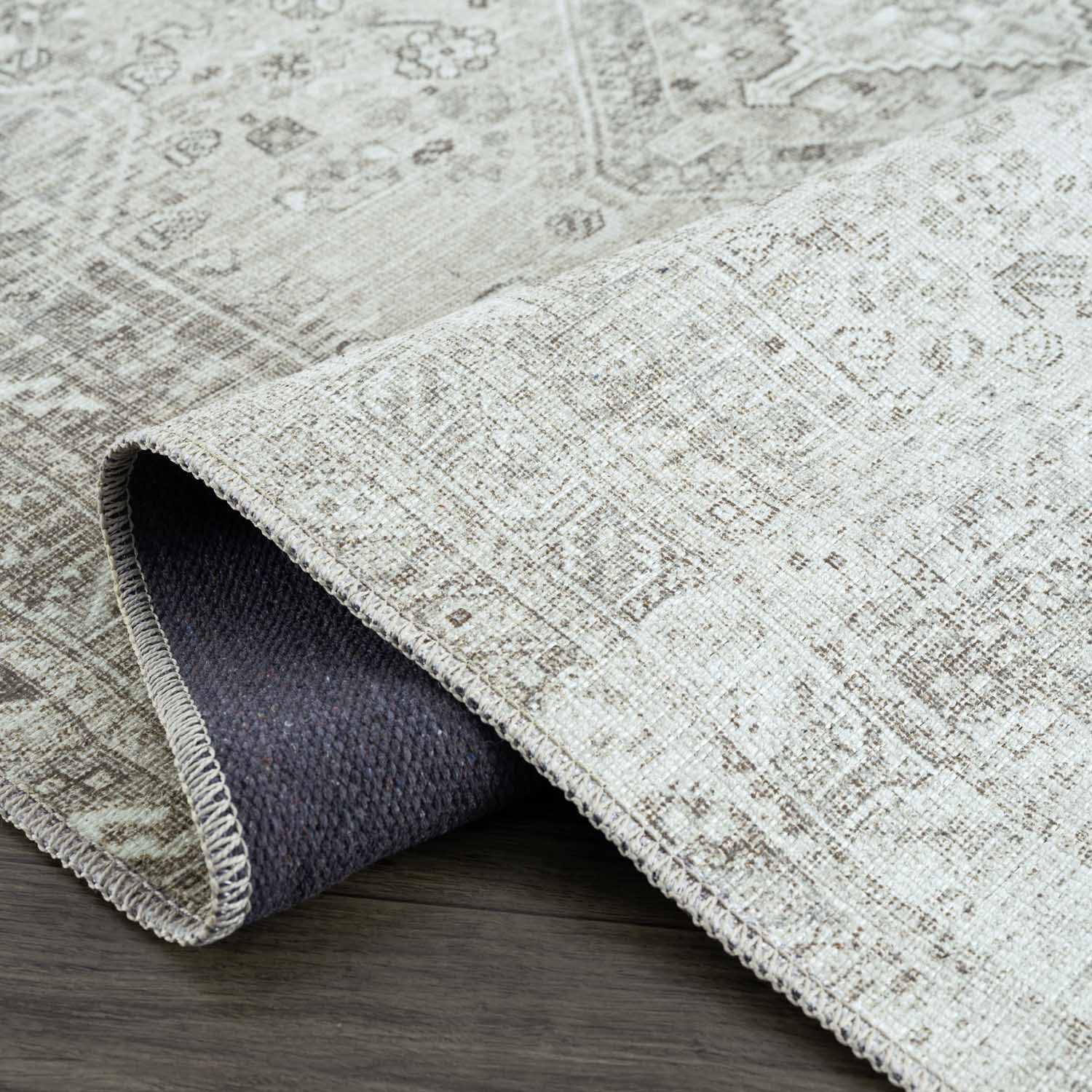Barny Sage Flat Pile Washable Rug - Ornate Home