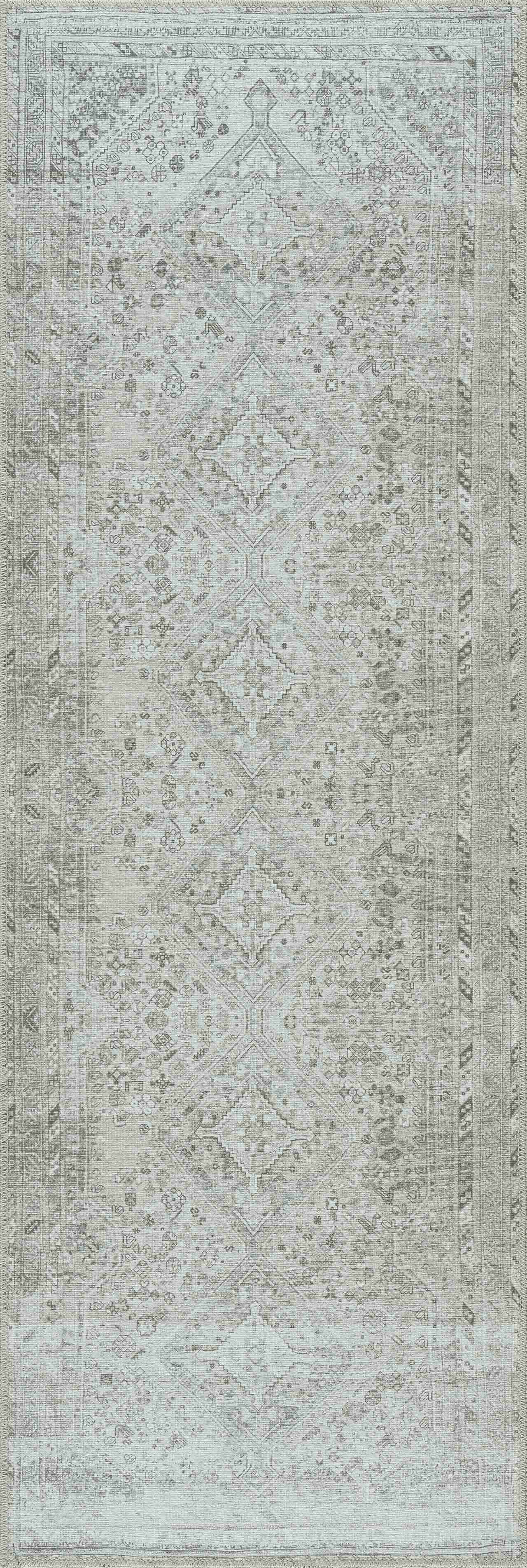 Barny Sage Flat Pile Washable Rug - Ornate Home