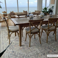 Barny Tan Washable Area Rug - Ornate Home