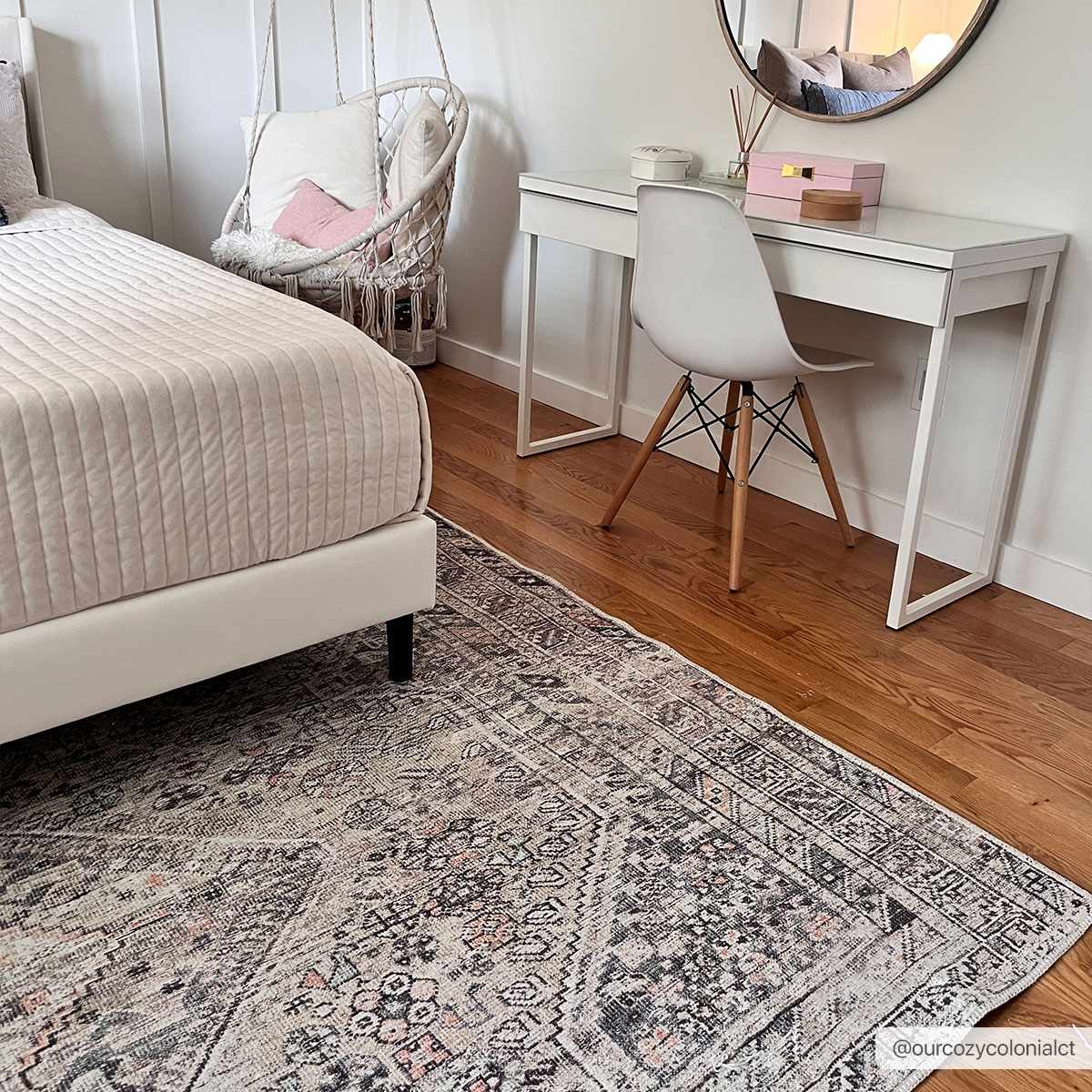 Barny Tan Washable Area Rug - Ornate Home
