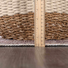 Barny Tan Washable Area Rug - Ornate Home