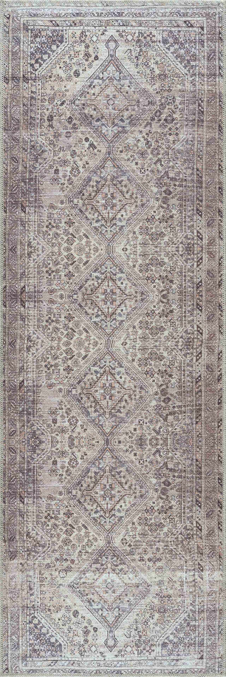 Barny Tan Washable Rug - Ornate Home