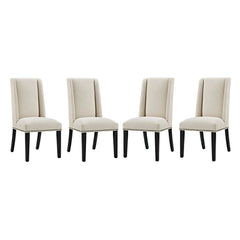 Baron Beige Fabric Dining Chair (Set of 4) - Ornate Home