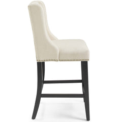 Baron Beige Upholstered Fabric Counter Stool - Ornate Home