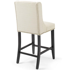 Baron Beige Upholstered Fabric Counter Stool - Ornate Home