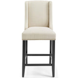 Baron Beige Upholstered Fabric Counter Stool - Ornate Home