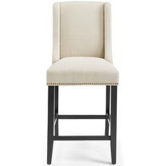 Baron Beige Upholstered Fabric Counter Stool - Ornate Home