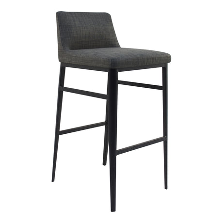 Baron Charcoal Grey Bar Stool - Ornate Home