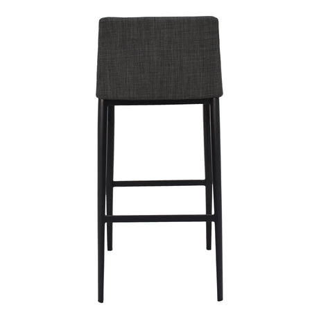 Baron Charcoal Grey Bar Stool - Ornate Home