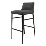 Baron Charcoal Grey Bar Stool - Ornate Home
