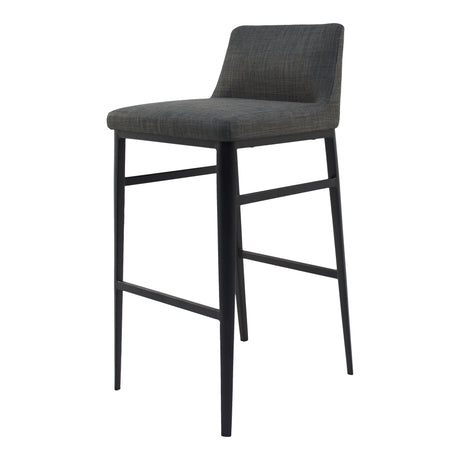 Baron Charcoal Grey Bar Stool - Ornate Home