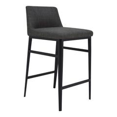 Baron Charcoal Grey Counter Stool - Ornate Home