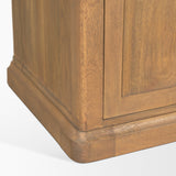 Baron Light Brown/Gunmetal 4-Door Wood Open Shelving Unit - Ornate Home