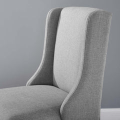 Baron Light Gray Upholstered Fabric Counter Stool - Ornate Home
