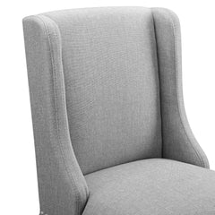 Baron Light Gray Upholstered Fabric Counter Stool (Set of 2) - Ornate Home