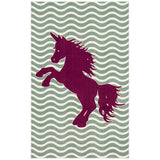 Baron Sage Green/Fuchsia Area Rug - Ornate Home